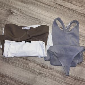 Bundle of 3 Zara tops.